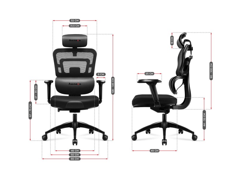 HUZARO COMBAT 7.0 GAMING STUHL SCHWARZ