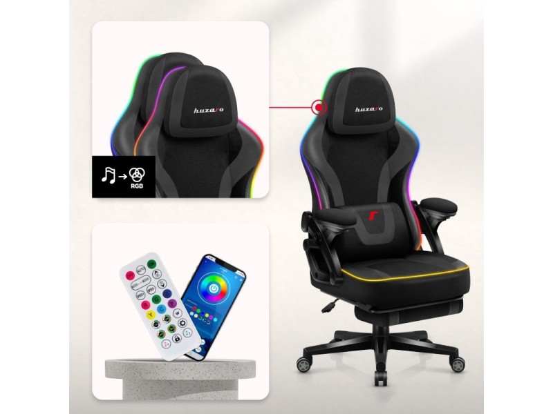 RGB Black Mesh gaming chair