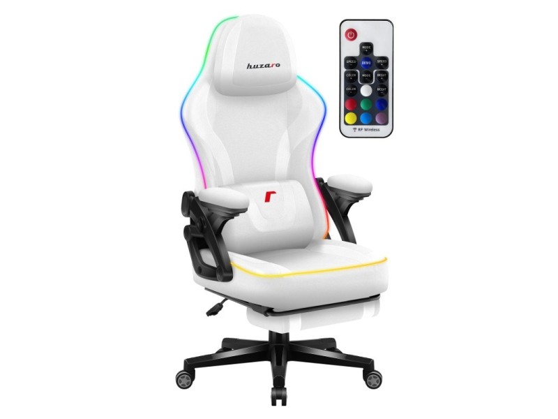 RGB White Mesh gaming chair