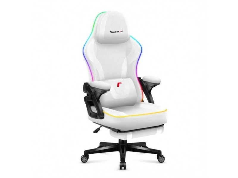 RGB White Mesh gaming chair