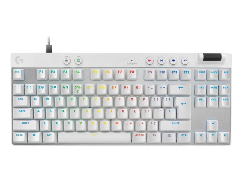 Logitech G PRO X TKL Rapid keyboard Gaming USB QWERTY US International White Logitech G PRO X TKL Rapid keyboard Gaming USB QWERTY US International White