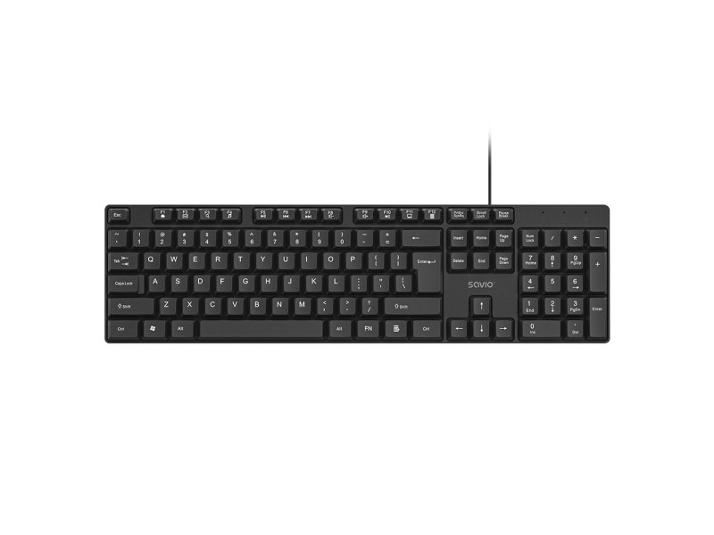 Savio KB-01 keyboard Home/Office USB QWERTY US English Black