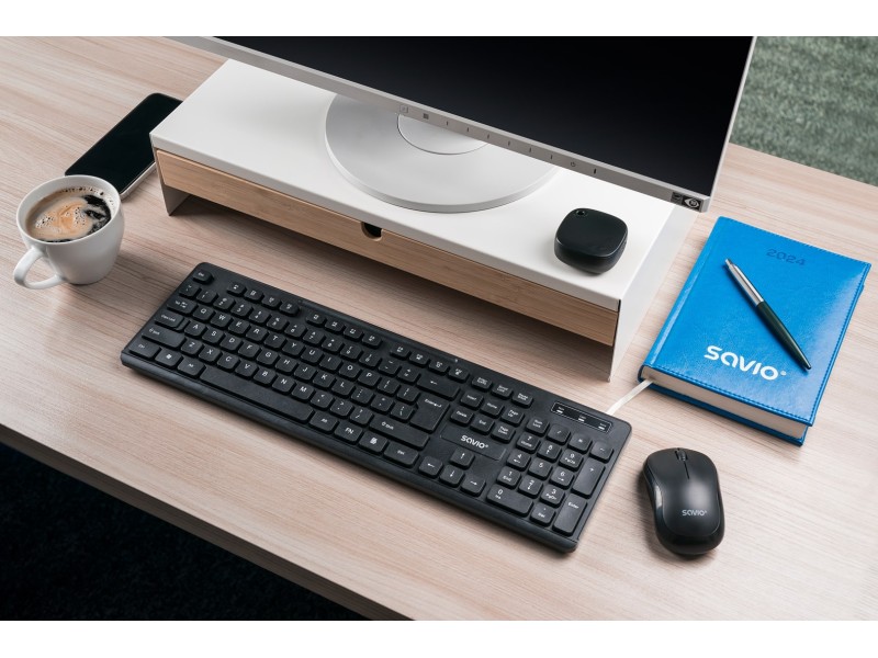 Savio KB-02 keyboard Home/Office USB QWERTY Black