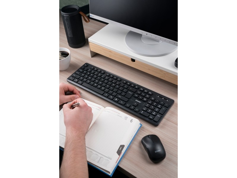 Savio KB-02 keyboard Home/Office USB QWERTY Black