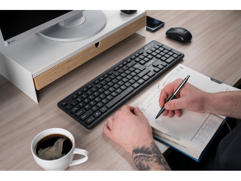 Savio KB-02 keyboard Home/Office USB QWERTY Black