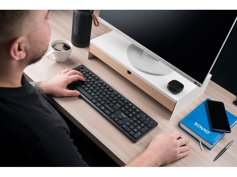 Savio KB-02 keyboard Home/Office USB QWERTY Black