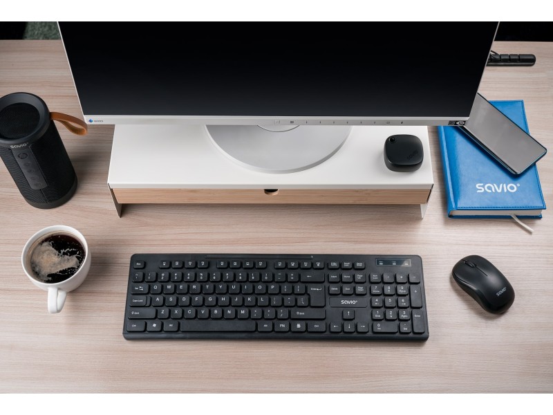 Savio KB-02 keyboard Home/Office USB QWERTY Black