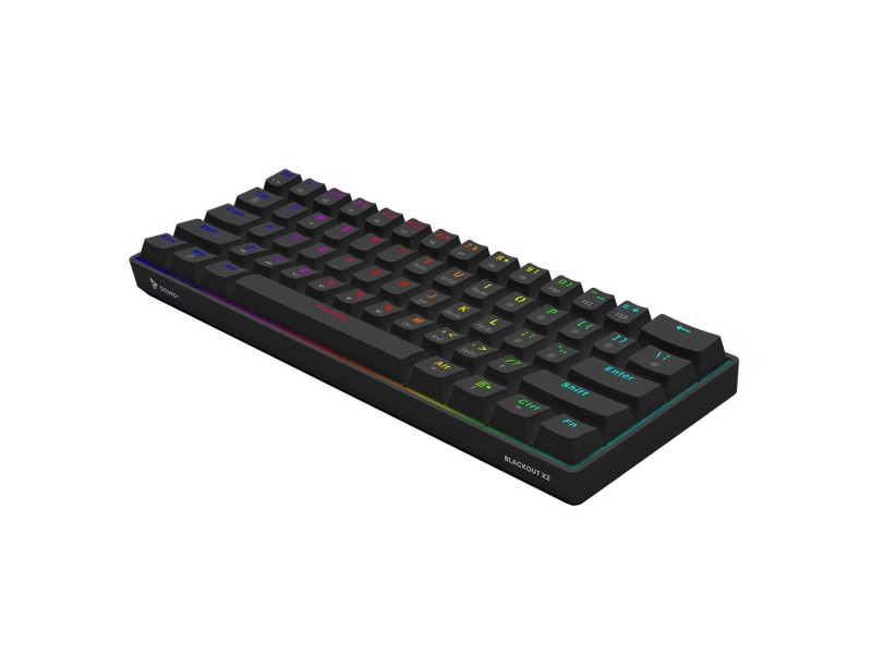 SAVIO BLACKOUT X2 Mechanical Keyboard OUTEMU Peach Silent, Hot Swap