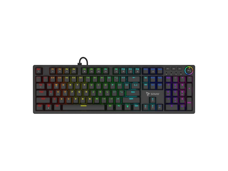 SAVIO STYX Mechanical Keyboard Outemu Red, Hot Swap, RGB