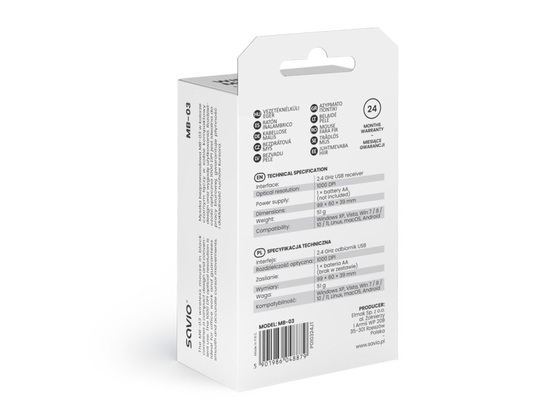 SAVIO MB-03 Wireless Mouse