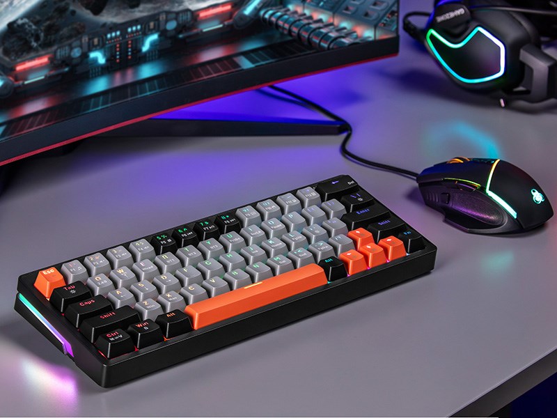 Mechanical keyboard Tracer GAMEZONE EVO1 HOT SWAP 63 (Grey) TRAKLA47297