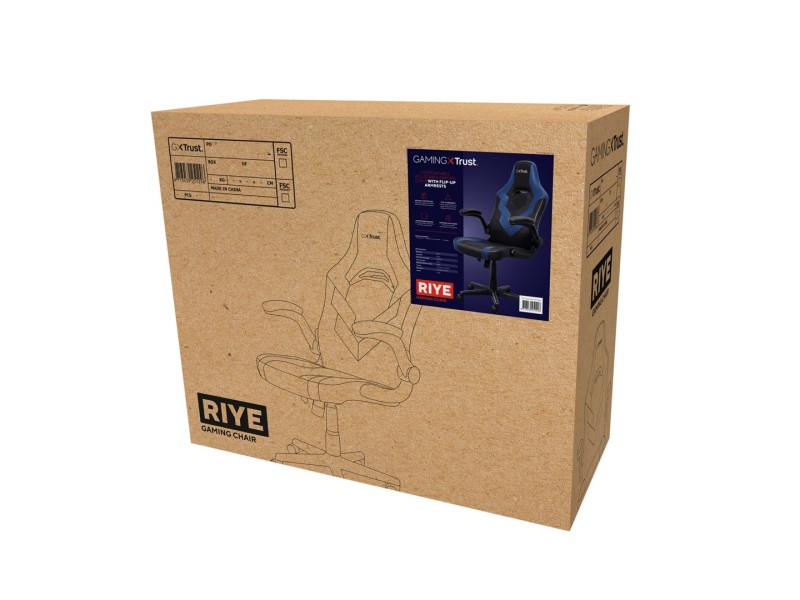 Trust GXT 703B RIYE Universal gaming chair Black, Blue