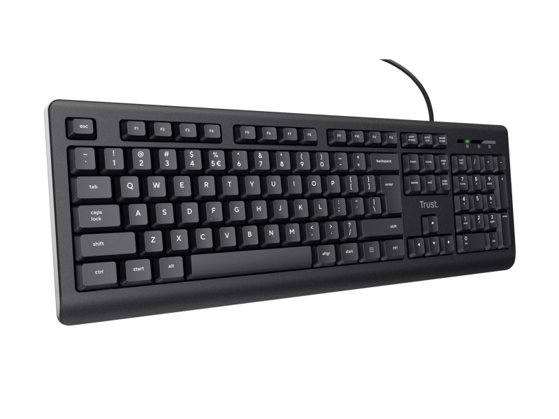 Trust TK-150 keyboard Universal USB QWERTY Black