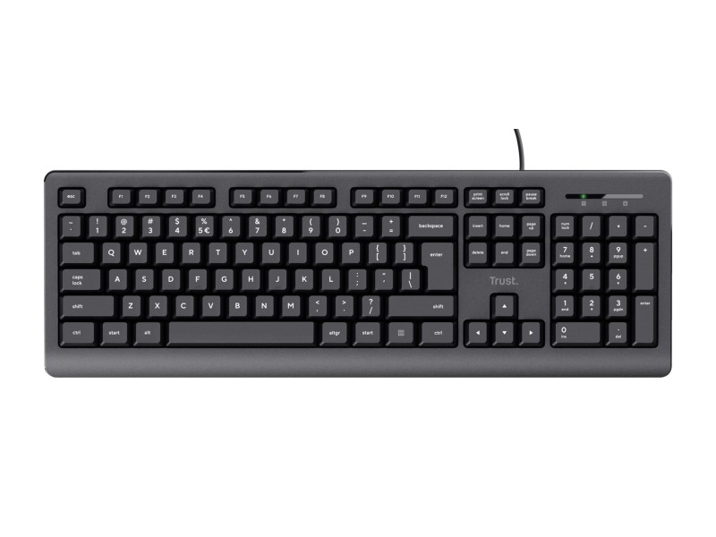 Trust TK-150 keyboard Universal USB QWERTY Black