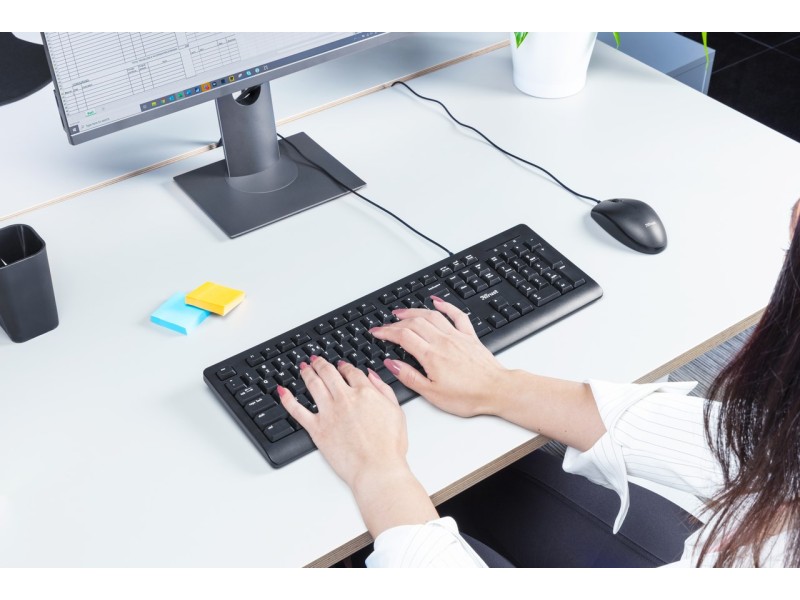Trust TK-150 keyboard Universal USB QWERTY Black