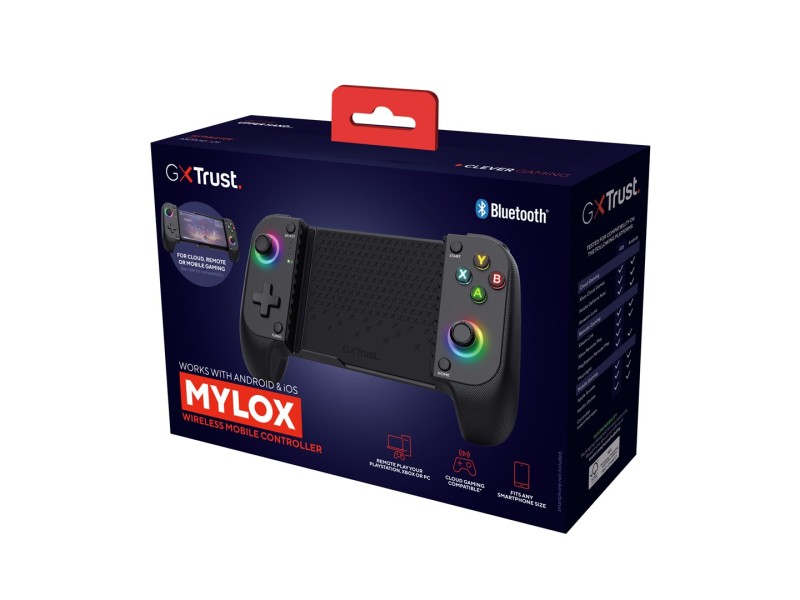 Trust GXT 735 Mylox Black Bluetooth Gamepad Analogue / Digital Android, iOS