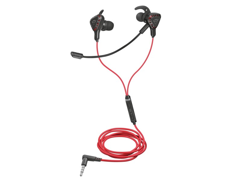 Trust TRU GXT 408 Headset In-ear 3.5 mm connector Black, Red