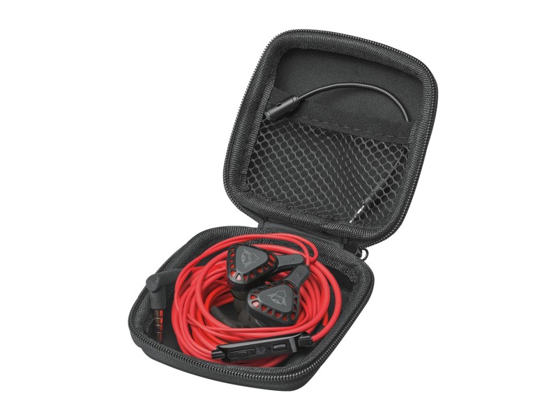 Trust TRU GXT 408 Headset In-ear 3.5 mm connector Black, Red