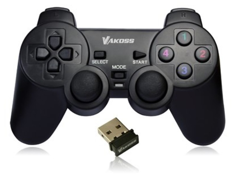 Vakoss GP-3925BK Gaming Controller Black RF Gamepad Analogue / Digital PC, Playstation 3