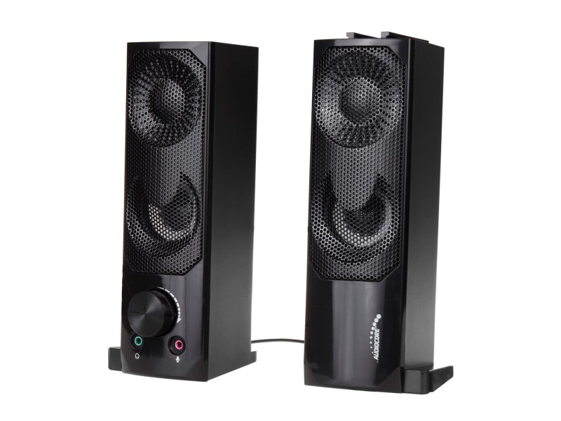 2 in 1 PC Speaker Soundbar Computer RGB LED Backlight Stereo Gaming USB 2 x 3W AUX 3.5 mm