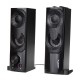 2 in 1 PC Speaker Soundbar Computer RGB LED Backlight Stereo Gaming USB 2 x 3W AUX 3.5 mm