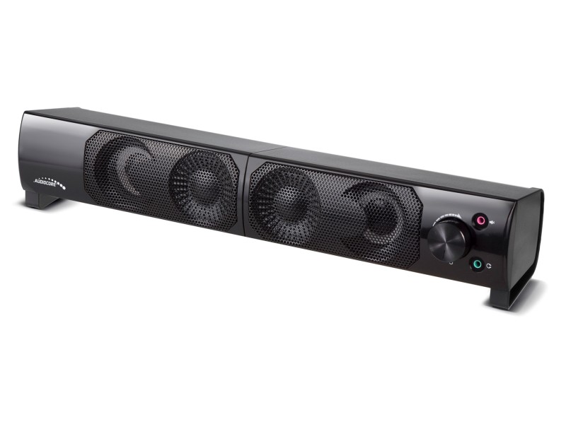 2 in 1 PC Speaker Soundbar Computer RGB LED Backlight Stereo Gaming USB 2 x 3W AUX 3.5 mm