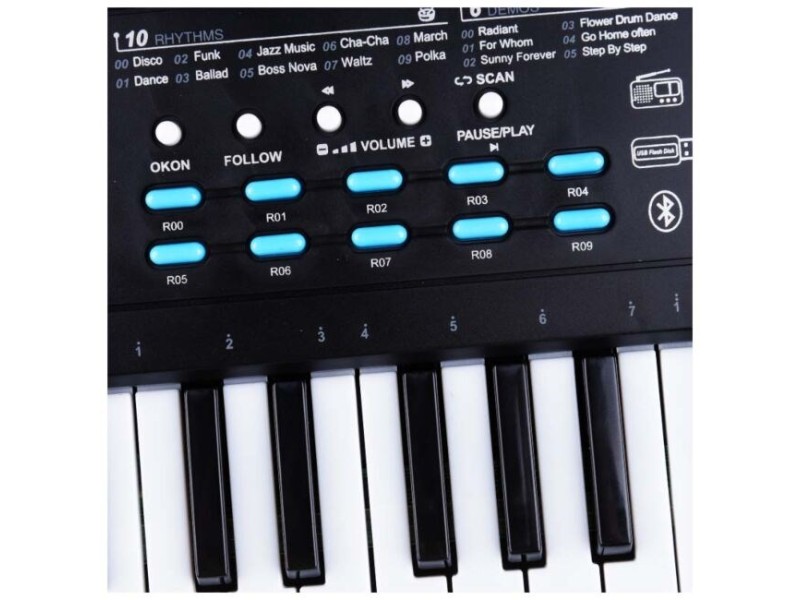 MQ 605 UFB - keyboard with microphone for learning to play, designed for children