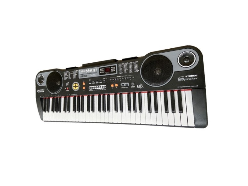 MQ 6115L - keyboard with microphone for learning to play, designed for children