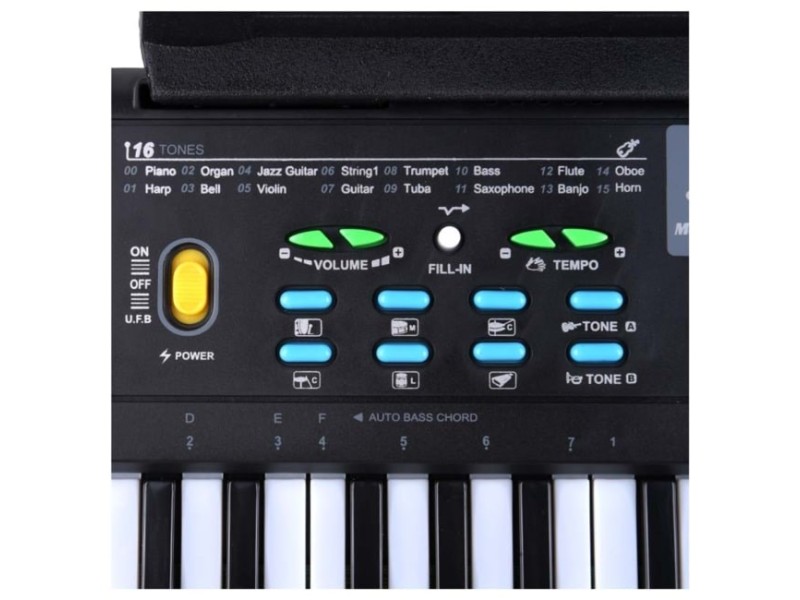 SUPRIMO 605 UFB - keyboard with microphone for learning to play, designed for children