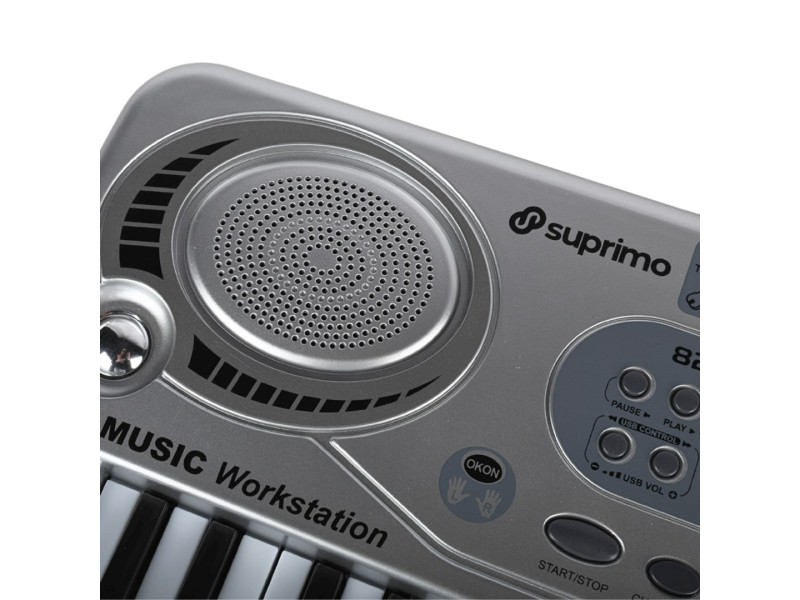 SUPRIMO 824 USB - keyboard with microphone for learning to play, designed for children
