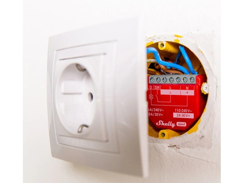 SHELLY 1PM Gen4 Smart switch Red