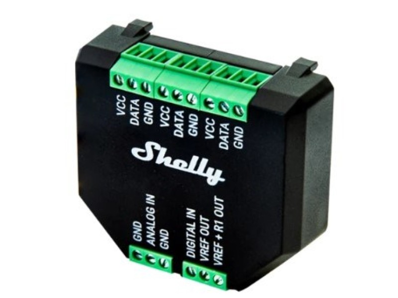 SHELLY Plus Add-On Indoor/outdoor Temperature sensor Built-in Wired