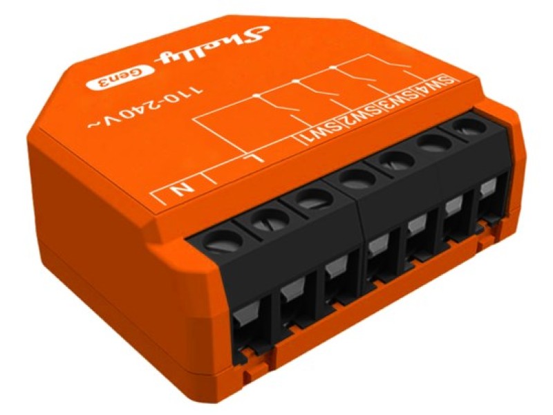 SHELLY i4 Gen3 electrical relay Orange