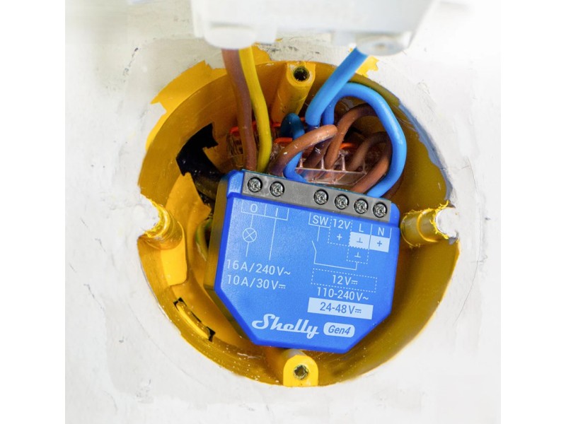 SHELLY 1 Gen4 Smart switch Blue 2 pcs