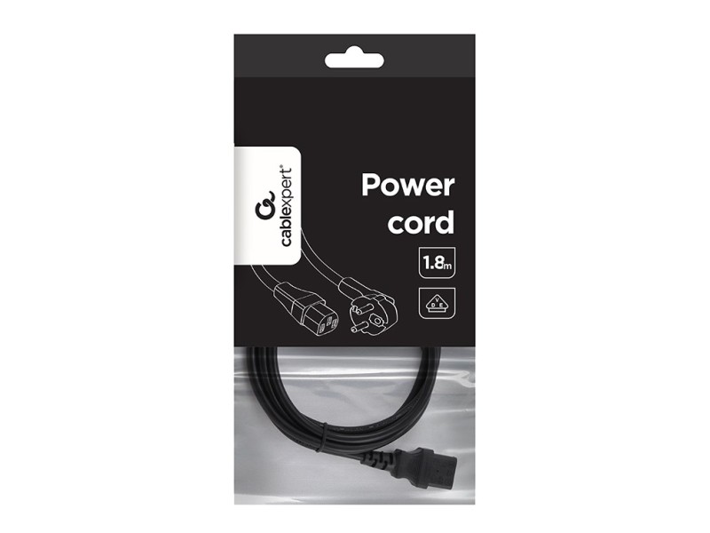 Gembird PC-186-VDE power cable Black 1.8 m
