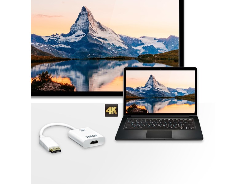 ATEN 4K Active DisplayPort to HDMI converter, 3D, up 3840 by 2160 @30Hz