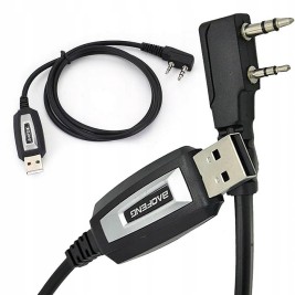 Baofeng USB cable for programming UV-5R 82 888S UV-S9 PLUS UV-13 16 17 21 radios with a K-type plug