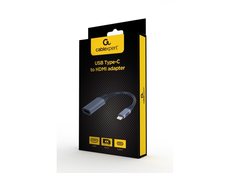 Cablexpert A-USB3C-HDMI-01 video cable adapter 0.15 m USB Type-C Grey