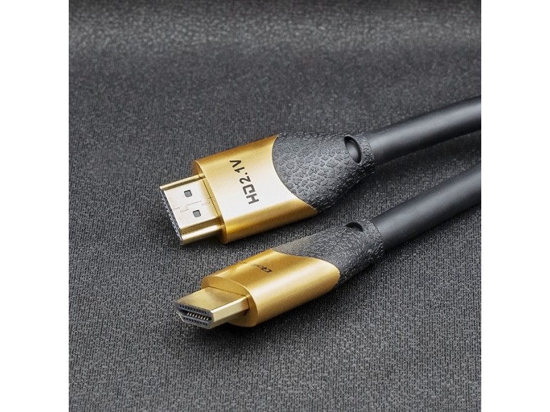 Qoltec 50355 HDMI v2.1 Cable Ultra high speed 8K | 60Hz | 28AWG | GOLD | 2m
