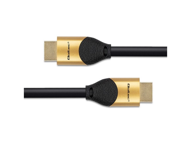 Qoltec 50355 HDMI v2.1 Cable Ultra high speed 8K | 60Hz | 28AWG | GOLD | 2m