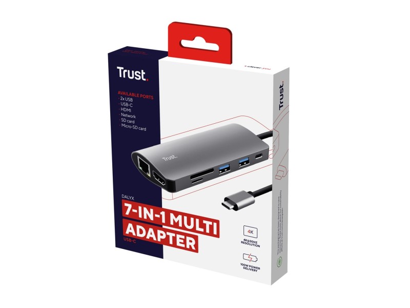 Trust Dalyx interface cards/adapter Internal HDMI, RJ-45, USB 3.2 Gen 1 (3.1 Gen 1)