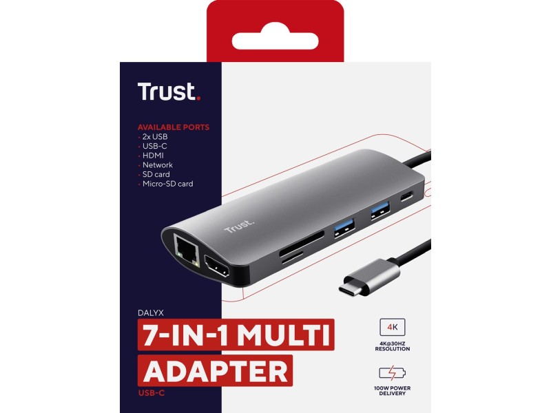 Trust Dalyx interface cards/adapter Internal HDMI, RJ-45, USB 3.2 Gen 1 (3.1 Gen 1)