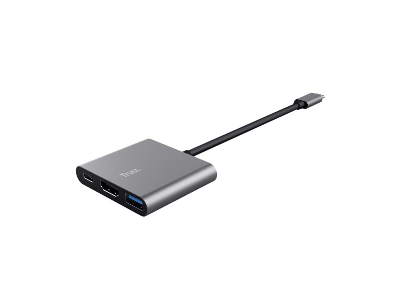 Trust Dalyx USB 3.2 Gen 1 (3.1 Gen 1) Type-C Aluminium, Black