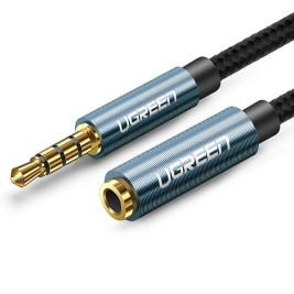 Ugreen extension cable adapter AUX mini jack 3.5 mm 2 m (blue)