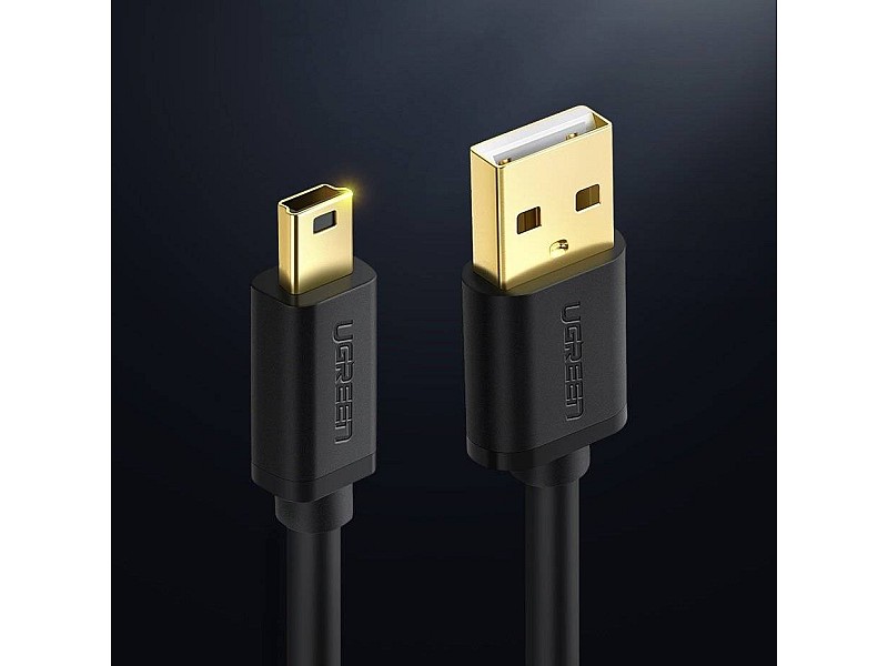 Ugreen USB cable - mini USB 480 Mbps 2m US132 (black)