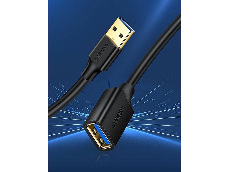 Ugreen extension cable adapter USB 3.0 (female) to USB 3.0 (male) 2m (black)