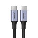 Ugreen US316 70428 USB-C to USB-C PD QC FCP 100W 5A 480Mb/s 1.5m Cable - Grey