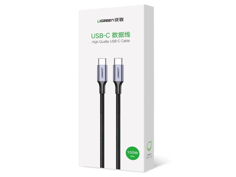 Ugreen US316 70428 USB-C to USB-C PD QC FCP 100W 5A 480Mb/s 1.5m Cable - Grey