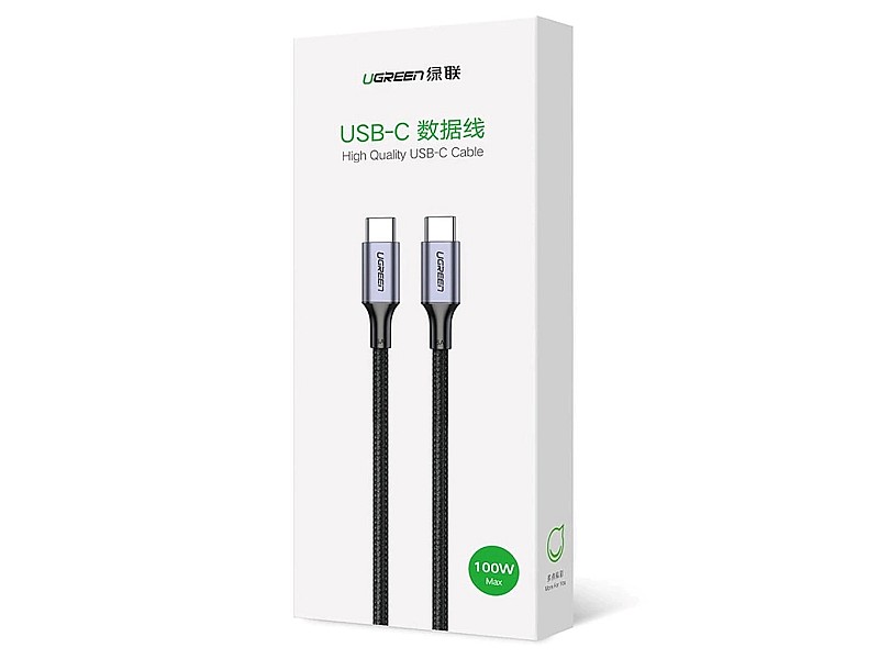 Ugreen US316 70428 USB-C to USB-C PD QC FCP 100W 5A 480Mb/s 3m Cable - Grey