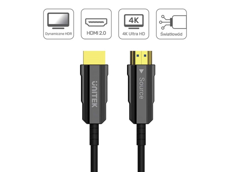 UNITEK HDMI 2.0 AOC 4K 60HZ 7M OPTICAL CABLE